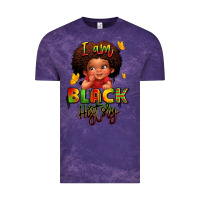Cloud Purple i am black history juneteenth Vintage Tee - LillyAllenDesigns