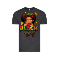 Vintage Black i am black history juneteenth Vintage Tee - LillyAllenDesigns