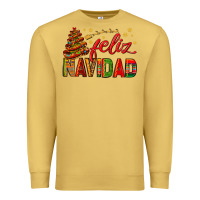 Antique Gold Feliz Navidad With Sombrero Tree Premium Sweatshirt - BundleAndBundleShop