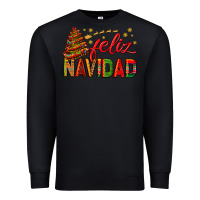Black Feliz Navidad With Sombrero Tree Premium Sweatshirt - BundleAndBundleShop