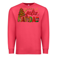 Cardinal Feliz Navidad With Sombrero Tree Premium Sweatshirt - BundleAndBundleShop