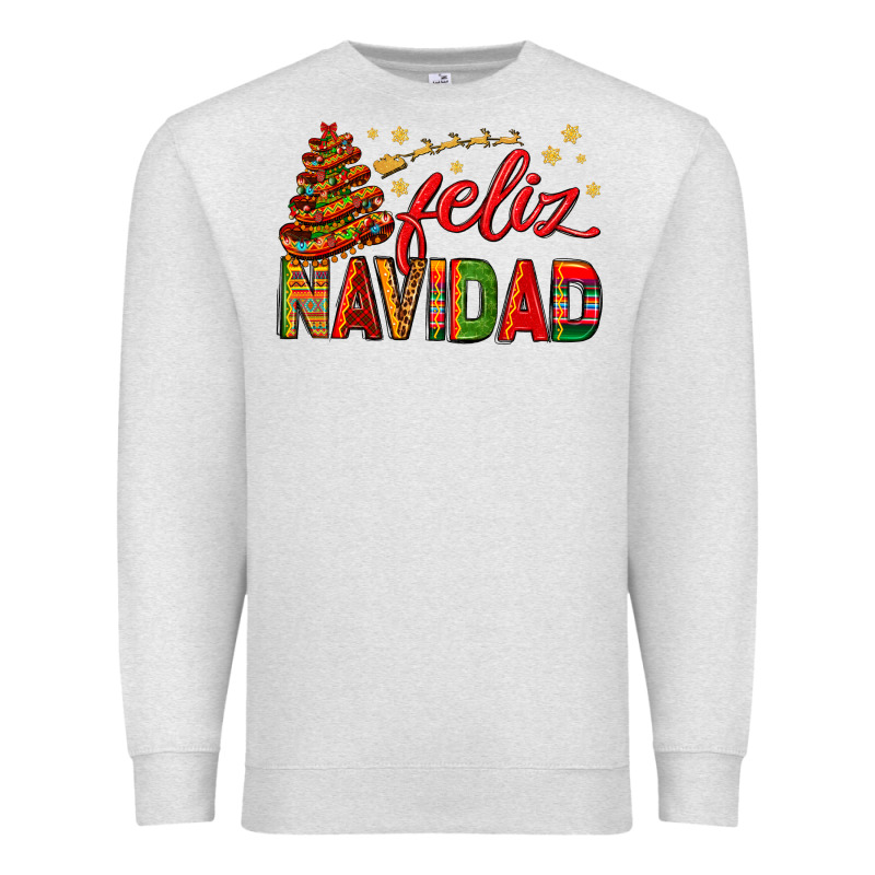 Feliz Navidad With Sombrero Tree Premium Sweatshirt by BundleAndBundleShop | Teevron