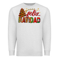 Oatmeal Heather Feliz Navidad With Sombrero Tree Premium Sweatshirt - BundleAndBundleShop