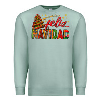 Seafoam Feliz Navidad With Sombrero Tree Premium Sweatshirt - BundleAndBundleShop