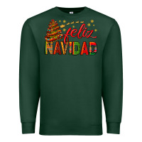Sports Green Feliz Navidad With Sombrero Tree Premium Sweatshirt - BundleAndBundleShop