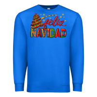 True Royal Feliz Navidad With Sombrero Tree Premium Sweatshirt - BundleAndBundleShop