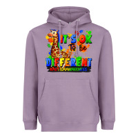 Lavender it's ok to be different autism awareness Heavyweight Hoodie - FaDigitalArtStudio