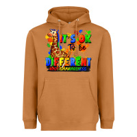 Meerkat it's ok to be different autism awareness Heavyweight Hoodie - FaDigitalArtStudio