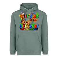 Sage it's ok to be different autism awareness Heavyweight Hoodie - FaDigitalArtStudio