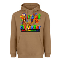 Toasted Coconut it's ok to be different autism awareness Heavyweight Hoodie - FaDigitalArtStudio
