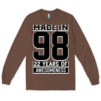 Chestnut Made in 98 22 Years Of Awesomeness Long Sleeve Tee - Bettercallsaul