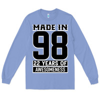 Colony Blue Made in 98 22 Years Of Awesomeness Long Sleeve Tee - Bettercallsaul