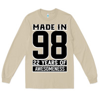 Mushroom Made in 98 22 Years Of Awesomeness Long Sleeve Tee - Bettercallsaul