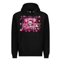 Black i'm dreaming of a pink christmas Premium Hoodie - FaDigitalArtStudio