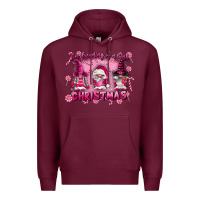 Burgundy i'm dreaming of a pink christmas Premium Hoodie - FaDigitalArtStudio