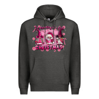 Charcoal Heather i'm dreaming of a pink christmas Premium Hoodie - FaDigitalArtStudio