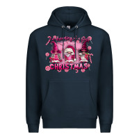 Navy i'm dreaming of a pink christmas Premium Hoodie - FaDigitalArtStudio