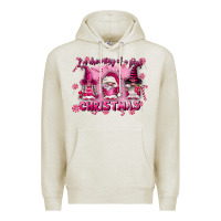 Oatmeal Heather i'm dreaming of a pink christmas Premium Hoodie - FaDigitalArtStudio