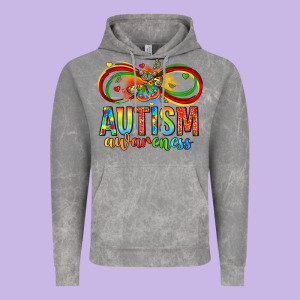 Autism Awareness Butterfly Infinity Symbol Vintage Hoodie Designed By Lillyallendesigns