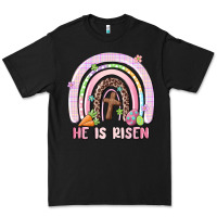 Black he is risen easter rainbow Premium Tee - MaliasSmallBusiness