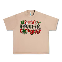 Burro Santa's Favorite Caregiver Christmas Urban Heavy Tee - LillyAllenDesigns