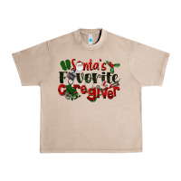 French Oak Santa's Favorite Caregiver Christmas Urban Heavy Tee - LillyAllenDesigns