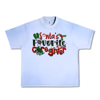 Grape Ice Santa's Favorite Caregiver Christmas Urban Heavy Tee - LillyAllenDesigns