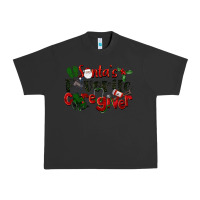 Pigment Black Santa's Favorite Caregiver Christmas Urban Heavy Tee - LillyAllenDesigns