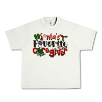 Pistachio Santa's Favorite Caregiver Christmas Urban Heavy Tee - LillyAllenDesigns