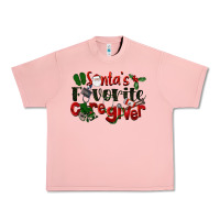 Santa's Favorite Caregiver Christmas Urban Heavy Tee | Teevron