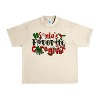 Sandshell Santa's Favorite Caregiver Christmas Urban Heavy Tee - LillyAllenDesigns