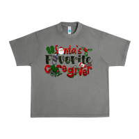 Tornado Santa's Favorite Caregiver Christmas Urban Heavy Tee - LillyAllenDesigns