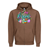 Chestnut Easter Mom  Happy Easter Day Zipper Hoodie - CowGirlArtShop