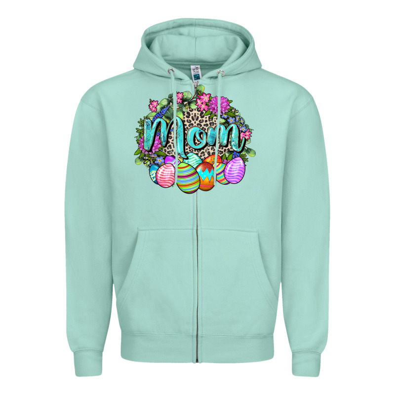 Easter Mom  Happy Easter Day Zipper Hoodie by CowGirlArtShop | Teevron