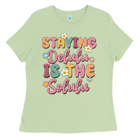 Matcha staying delulu is the solulu Ladies Tee - MaliasSmallBusiness