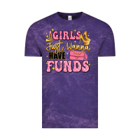 Cloud Purple girls just wanna have funds Vintage Tee - LillyAllenDesigns