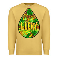 Antique Gold St.patrick's teardrop earrings Premium Sweatshirt - FaDigitalArtStudio