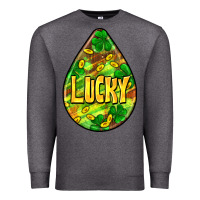 Charcoal Heather St.patrick's teardrop earrings Premium Sweatshirt - FaDigitalArtStudio