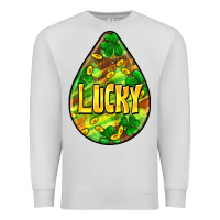 Dove Grey St.patrick's teardrop earrings Premium Sweatshirt - FaDigitalArtStudio