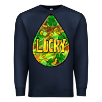 Navy St.patrick's teardrop earrings Premium Sweatshirt - FaDigitalArtStudio