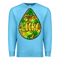 Ocean Blue St.patrick's teardrop earrings Premium Sweatshirt - FaDigitalArtStudio