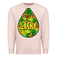 Pale Pink St.patrick's teardrop earrings Premium Sweatshirt - FaDigitalArtStudio