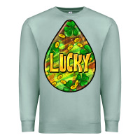 Seafoam St.patrick's teardrop earrings Premium Sweatshirt - FaDigitalArtStudio