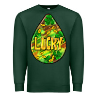 Sports Green St.patrick's teardrop earrings Premium Sweatshirt - FaDigitalArtStudio