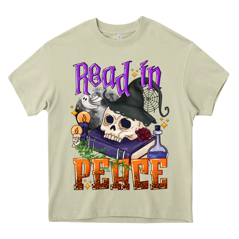 Read In Peace Halloween Heavy Core Tee by NancyCooperArtShop | Teevron