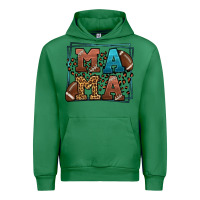 Emerald American Football Mama Mother's Day Urban Hoodie - LillyAllenDesigns