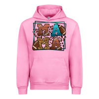 Fuchsia Pink American Football Mama Mother's Day Urban Hoodie - LillyAllenDesigns