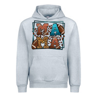 Heather Grey American Football Mama Mother's Day Urban Hoodie - LillyAllenDesigns