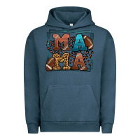 Pigment Midnight Navy American Football Mama Mother's Day Urban Hoodie - LillyAllenDesigns