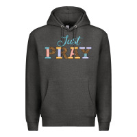 Charcoal Heather Just Pray Premium Hoodie - JahusDesignShop